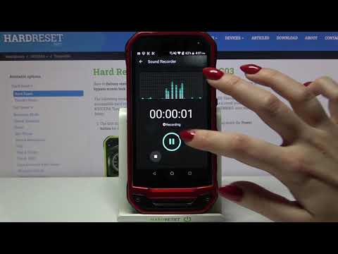 How to Make a Sound Recording on KYOCERA Torque G03 – Sound Recorder Tutorial