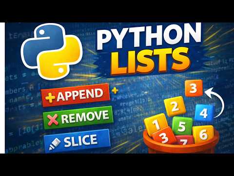 Python Lists Explained Append Remove Pop Slicing Beginner Tutorial