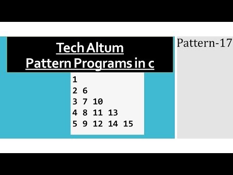 Pattern Program In C Numeric Pattern Pattern 17
