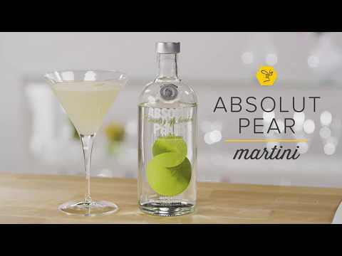 How to Make the Absolut Pear Vodka Martini - #CocktailRecipe #Cocktail