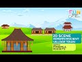 KOREAN ANCIENT VILLAGE TOWN CARTOON ANIMATOR