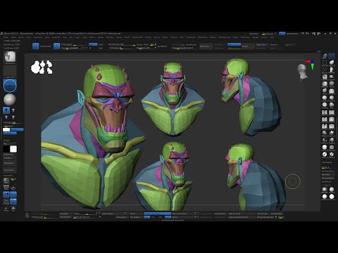 Killer Croc Character Blockout Using Zbrush