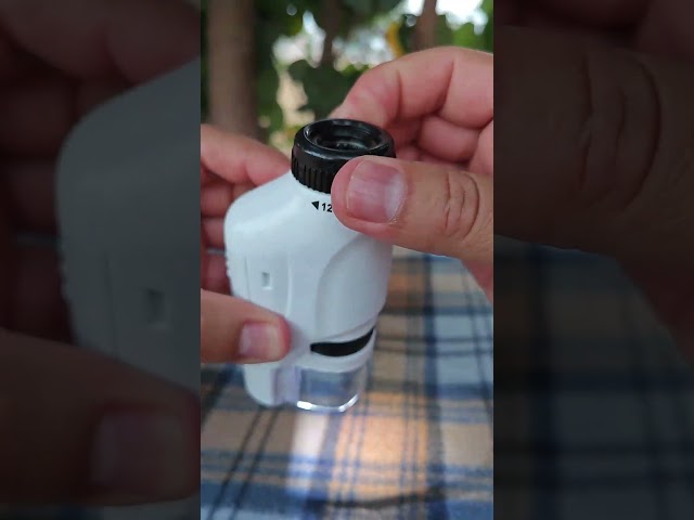 Vídeo relacionado con HUTACT Microscopio Portatil para Niños con Juego de Portaobjetos: 60x-135x Mini Microscopio LED de Bolsillo Regalo Educativo Infantil para Estudiantes Adultos Observación Microbiológica