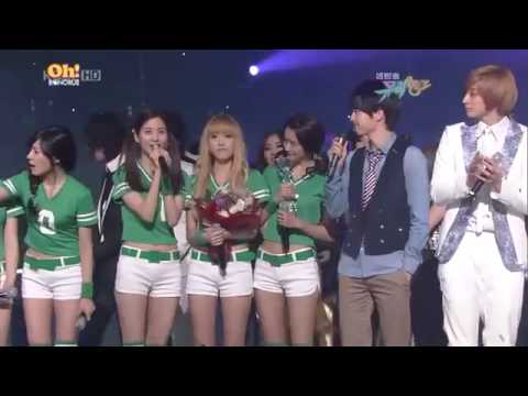 SNSD win encore 100205 musicBank