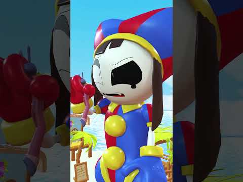 Pomni Monster Gets Giant & Scared Jax #theamazingdigitalcircus #pomni #jax