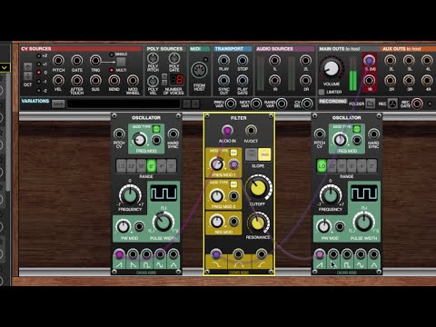 Control Signal Aliasing in Voltage Modular by Cherry Audio (Modulating Filter Cutoff at Audio Rates)