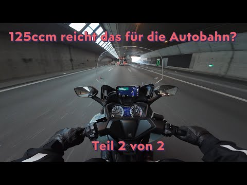 Mit 125ccm Touren in den Bergen und Autobahn, geht das? Teil 2/2 Autobahn Topspeed HONDA FORZA 125