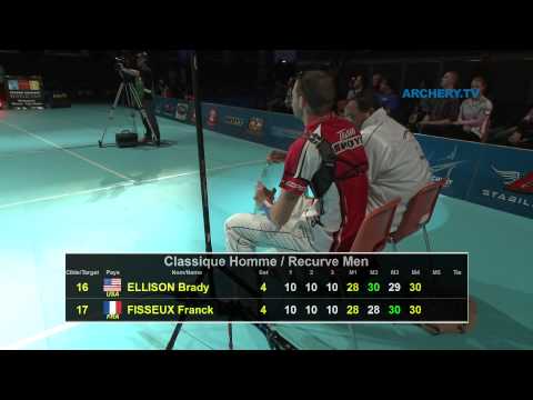Brady Ellison v Franck Fisseux – recurve men’s gold final | Nimes 2012 Indoor World Cup