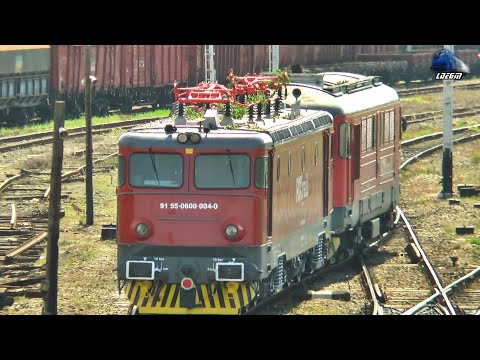 Locomotiva Electrică 600 004-0 FOX Rail in Gara Oradea Station - 04 May 2022