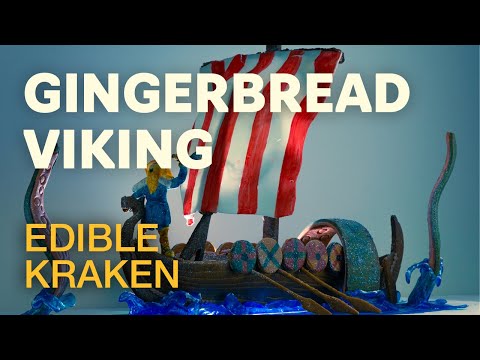 Making a Viking vs. Kraken Miniature from Gingerbread