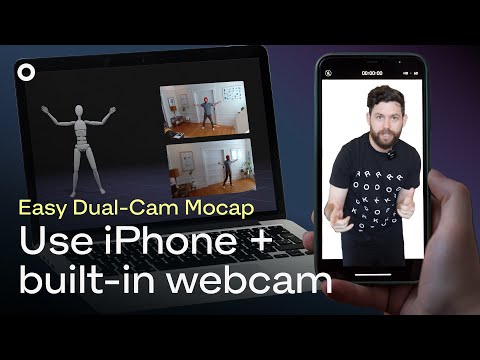 Use Dual-cam Capture with Wireless iPhone and Built-in Webcam | AI Video-based Mocap | Rokoko Vision