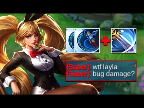 GLOBAL LAYLA BEST ITEM FOR SOLO RANKED!? (Hack damage)