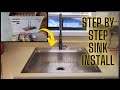 Step By Step Kohler Pro Inspired Kitchen Sink Installation