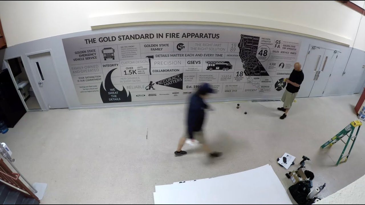 Wall Art Install Timelapse