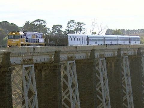 Great train Journeys of Australia - The Overland crossing Moorabool Viaduct - Passenger Trains