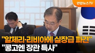 조현 알제리·리비아에 실장급 파견…콩고엔 장관 특사 / 연합뉴스TV (YonhapnewsTV)