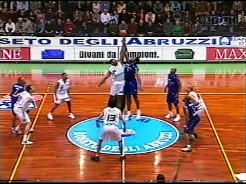Serie A 2001/'02 Euro Roseto - Fabriano Basket 98-94
