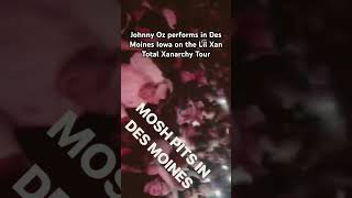 Johnny Oz performs in Des Moines Iowa on the Lil Xan Total Xanarchy Tour #lilxan #xanarchy #johnnyoz
