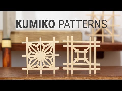 Making Kumiko Patterns - Asanoha and Yotsuba Izutsu-Tsugi // Kumiko Making Part 2