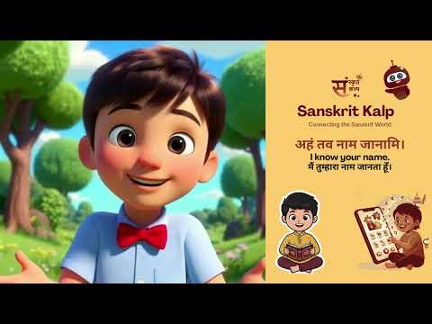 Learn Sanskrit Daily | Simple Sentence Explained | Sanskrit–Hindi–English | Sanskrit Kalp Lesson 10