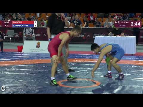 1/4 FS - 57 kg: I. MARCU (MDA) v. MAMMAD AHMAD (AZE)