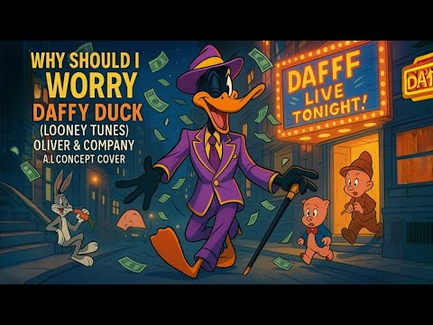 Why Should I Worry? – Daffy Duck (Looney Tunes) | Oliver & Company A.I. Concept Cover