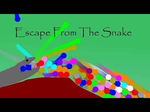 marble race : Escape From Killer Snake  🐍 - Survival Marble Race in Algodoo