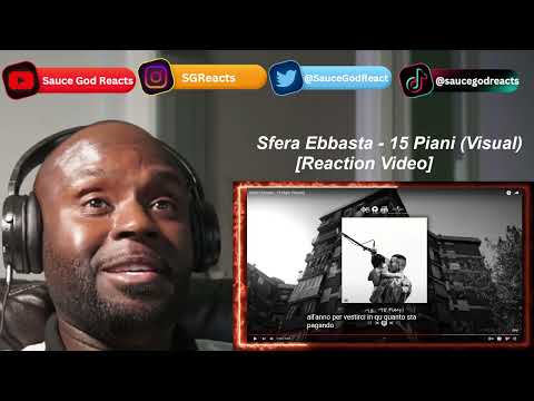 Sfera Ebbasta - 15 Piani (Visual) | REACTION