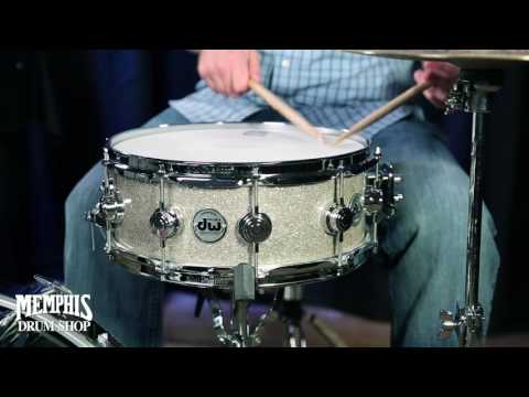 DW 14x5.5 Collector's Series Maple Snare Drum - Broken Glass