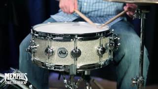 Video thumbnail for DW 14x5.5 Collector's Series Maple Snare Drum - Broken Glass by Memphis Drum Shop