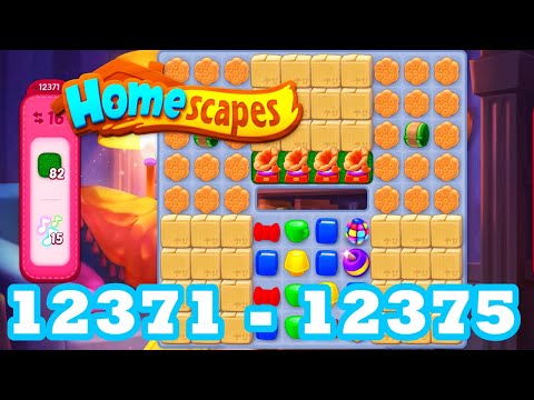 Homescapes Level 12371 - 12375 HD 3 - match puzzle Gameplay | android | IOS | 12372 | 12373 | 12374
