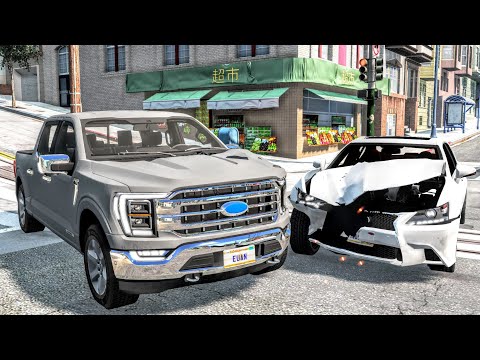 Crossroad Car Crashes Compilation 22/9/2021 - BeamNG.Drive