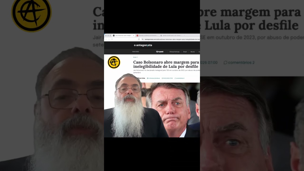 LULA INELEGÍVEL JÁ: ESCOLA de SAMBA elogiando LULA repete JURISPRUDÊNCIA que TORNOU BOLSO INELEGÍVEL