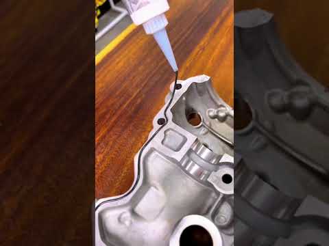 Engine cylinder head sealant processing process