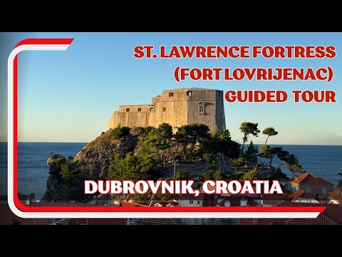 St. Lawrence Fortress, Fort Lovrijenac in Dubrovnik, Croatia, Guided Tour