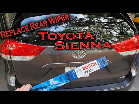 Toyota Sienna: How to Access and Replace The Rear Wiper Blade.