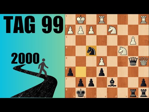 Ich spiele jeden Tag Schach bis 2000 ELO - Tag 99