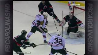 Cam Ward Stones Patrick Kane (1-30-2010)