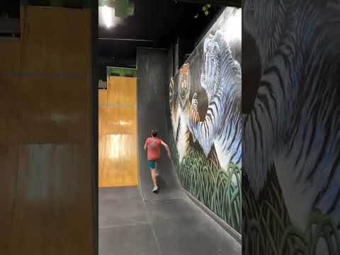 THE 18 FOOT MEGA WALL From American Ninja Warrior 😱 #shorts