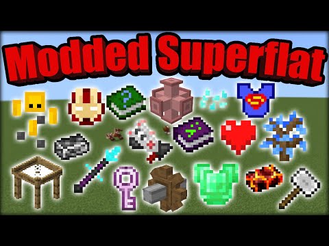 Insane Modded Superflat Minecraft PE - EPIC Modpack Madness!