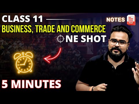 BUSINESS TRADE AND COMMERCE class 11 ONE SHOT | Chapter 1 Business Studies | Gaurav Jain