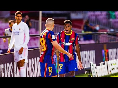 Ansu Fati Goal vs Real Madrid | 1-1 | Barcelona vs Real Madrid | El Clasico 2020