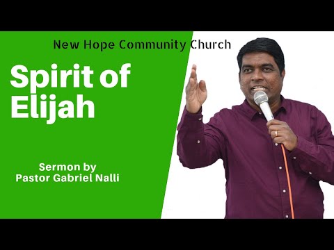 Spirit Of Elijah For The Last Days