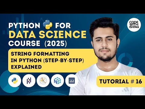Python String Formatting Format Strings In Python Data Science Tutorial 16