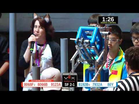 2015 VRC-MS Oppo SF2-1 -  (8068F 8192B) 75-Opportunity Div-VRC Middle School-VEX Worlds 2015