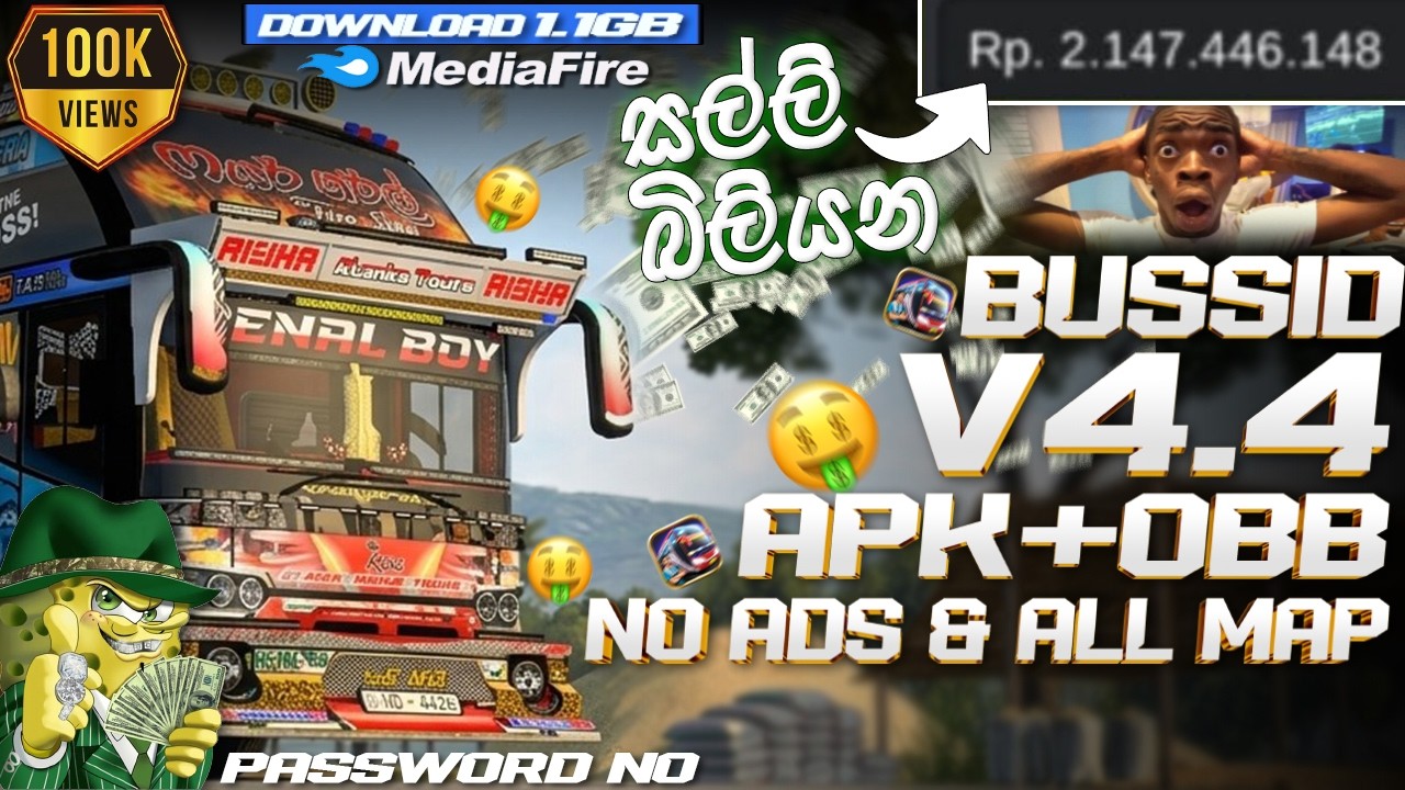 Bus Simulator Indonesia V4.4 APK+OBB | All Maps | Unlocked APK+OBB දැන්ම දා ගන්නව 🤑