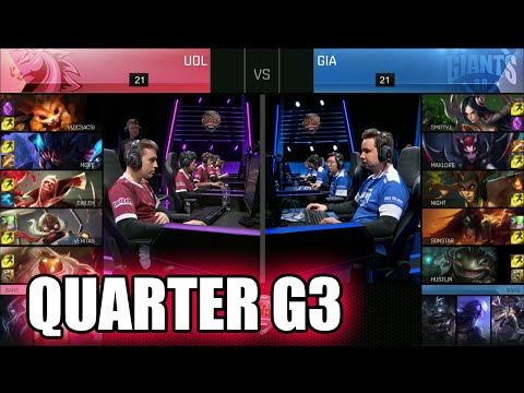 GIANTS vs Unicorns of Love | Game 3 Quarter Finals S6 EU LCS Summer 2016 PlayOffs | GIA vs UOL G3 QF