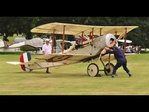BRISTOL SCOUT 1914 WW1 FIGHTER - 80HP LE ROHNE ROTARY ENGINE - TAXI RUNS - WESTON PARK - 2023