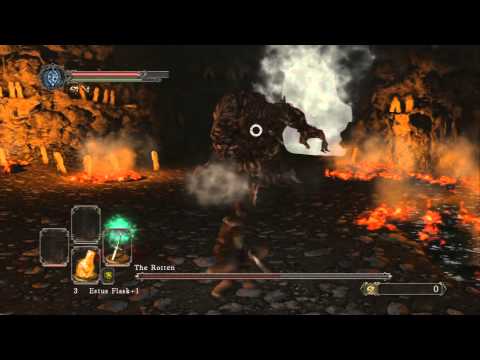 The Rotten (Boss Fight NO SHIELD) Dark Souls 2 Walkthrough