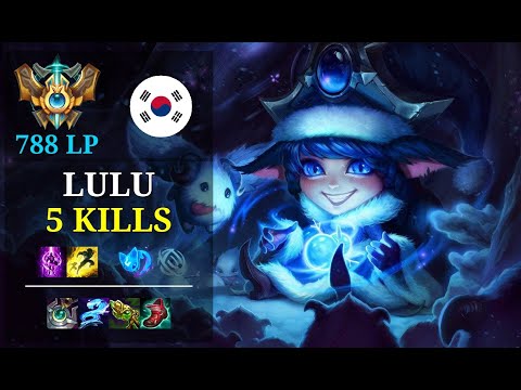Lulu Top vs Gragas - 5 kills - Drx Destr0Y KR Challenger (788 LP) Patch 11.5